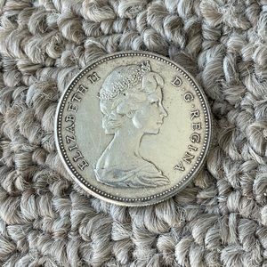 Elizabeth II 1967 CANADIAN SILVER DOLLAR.